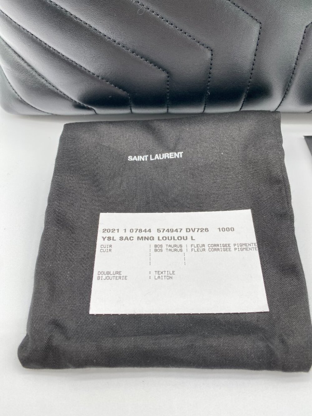 YSL Large Loulou Black | Saint Laurent Matelassé Chain Bag 🖤 Simone - Picture 8 of 16